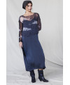 ELASTIC SILK DRESS BLACK