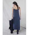 ELASTIC SILK DRESS BLACK