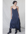 ELASTIC SILK DRESS BLACK