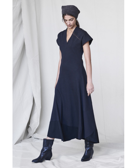 ASYMMETRIC RIBBED DRESS