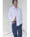 V-NECK OVERSIZE T-SHIRT IN BLACK