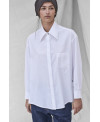 V-NECK OVERSIZE T-SHIRT IN BLACK