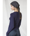 CAMISETA BÁSICA COSTURA FRONTAL MORADO