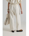 PANTALÓN ANCHO GOMA ESPALDA EN CRUDO