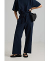 PANTALÓN ANCHO GOMA ESPALDA EN NAVY
