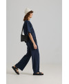 PANTALÓ AMPLE GOMA ESQUENA EN NAVY