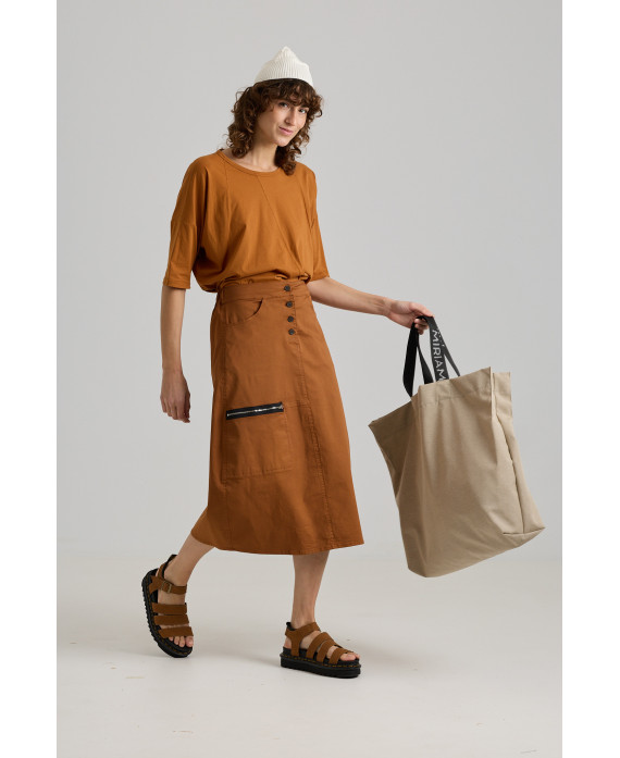 CLAY ELASTIC SERGE SKIRT