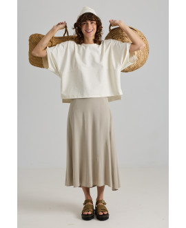 THYME ELASTIC SKIRT WITH IRREGULAR SEAMS