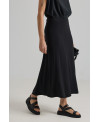 FALDILLA ELÀSTICA COSTURES IRREGULARS NEGRE
