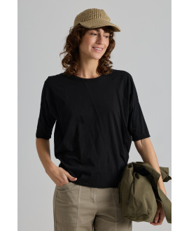 3/4 ICONIC T-SHIRT IN BLACK