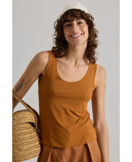 CLAY SLEEVELESS T-SHIRT