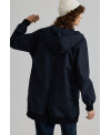 PARKA DE BAJO IRREGULAR Y MULTIBOLSILLOS NAVY