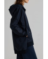 PARKA DE BAJO IRREGULAR Y MULTIBOLSILLOS NAVY