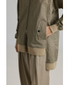 THYME MULTI POCKET PARKA WITH IRREGULAR HEM