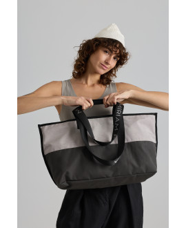 BOLSA BICOLOR DE TEJIDO RESISTENTE