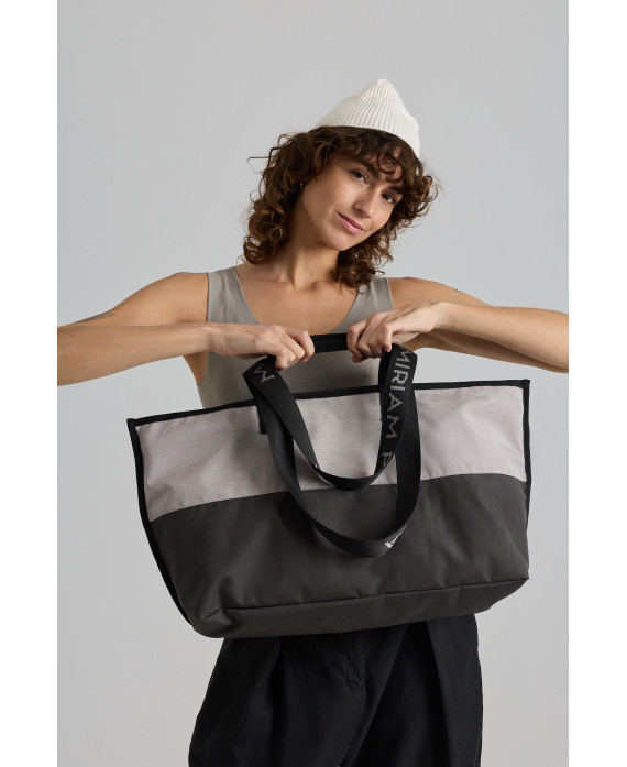 BOLSA BICOLOR DE TEJIDO RESISTENTE