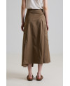 SKIRT WITH BUCKLE BELT IN SOIL