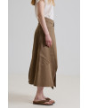 SKIRT WITH BUCKLE BELT IN SOIL