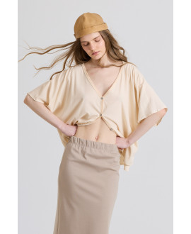 BRUSA OVERSIZE I COLL PIC CREMA