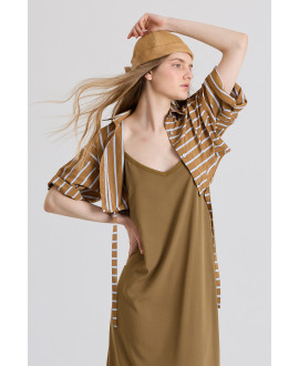 CAMISA CORTA DE RAYAS