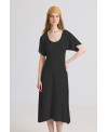 VESTIT ENTALLAT MÀNIGA AMPLA NEGRE