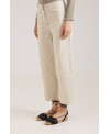 PANTALÓ ELÀSTIC MULTI COSTURES BEIGE