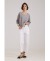 PANTALÓ ELÀSTIC MULTI COSTURES BLANC