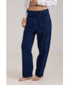 FRONT SEAM DENIM TROUSERS