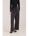 MAUVE ELASTIC WAIST TROUSERS