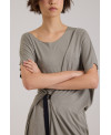 VESTIDO ELÁSTICO CON HEBILLA SALVIA