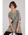 VESTIDO ELÁSTICO CON HEBILLA SALVIA