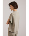 PLUSH HIGH COLLAR VEST IN SALVIA