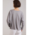 CAMISETA ANCHA DE CANALÉ Y COSTURAS FREDO