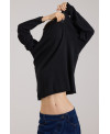 JERSEY DE PUNTO BORDADO NEGRO
