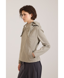 SALVIA FITTED HOODED JACKET