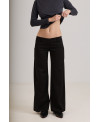 PANTALÓN CINTURA BAJA NEGRO