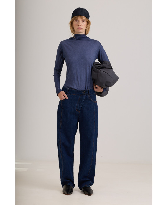 PANTALÓ DENIM COSTURA DAVANT