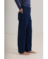 FRONT SEAM DENIM TROUSERS
