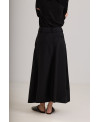 BLACK TAILORED SKIRT IRREGULAR SEAMS