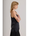 Silk cami black