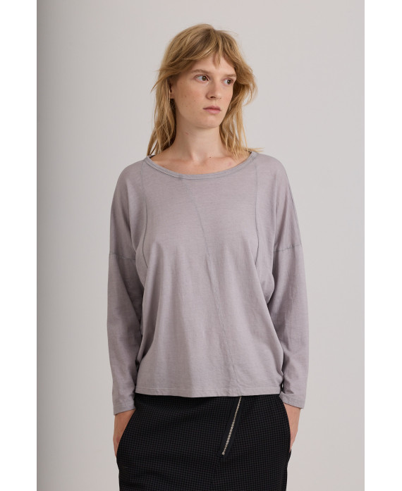 GREY FREDO LONG SLEEVE ICONIC T-SHIRT