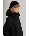 BLACK PARKA WITH REMOVABLE LINING