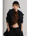 BLACK PARKA WITH REMOVABLE LINING