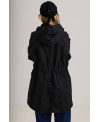 BLACK PARKA WITH REMOVABLE LINING