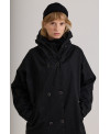 BLACK PARKA WITH REMOVABLE LINING