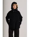 CHAQUETA CACHEMIRA CON CAPUCHA NEGRO