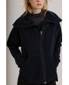 JAQUETA POLAR MAXI COLL NEGRE