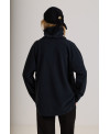 JAQUETA POLAR MAXI COLL NEGRE