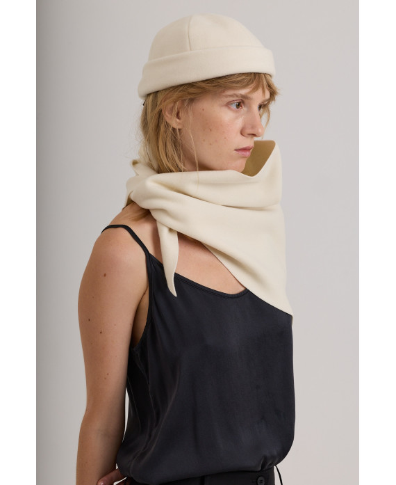 ECRU CASHMERE SCARF
