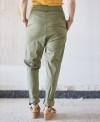 Low-rise trousers khaki